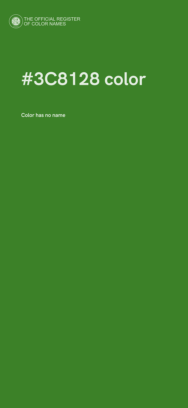 #3C8128 color image