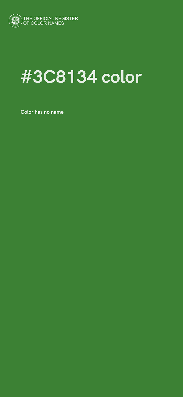 #3C8134 color image