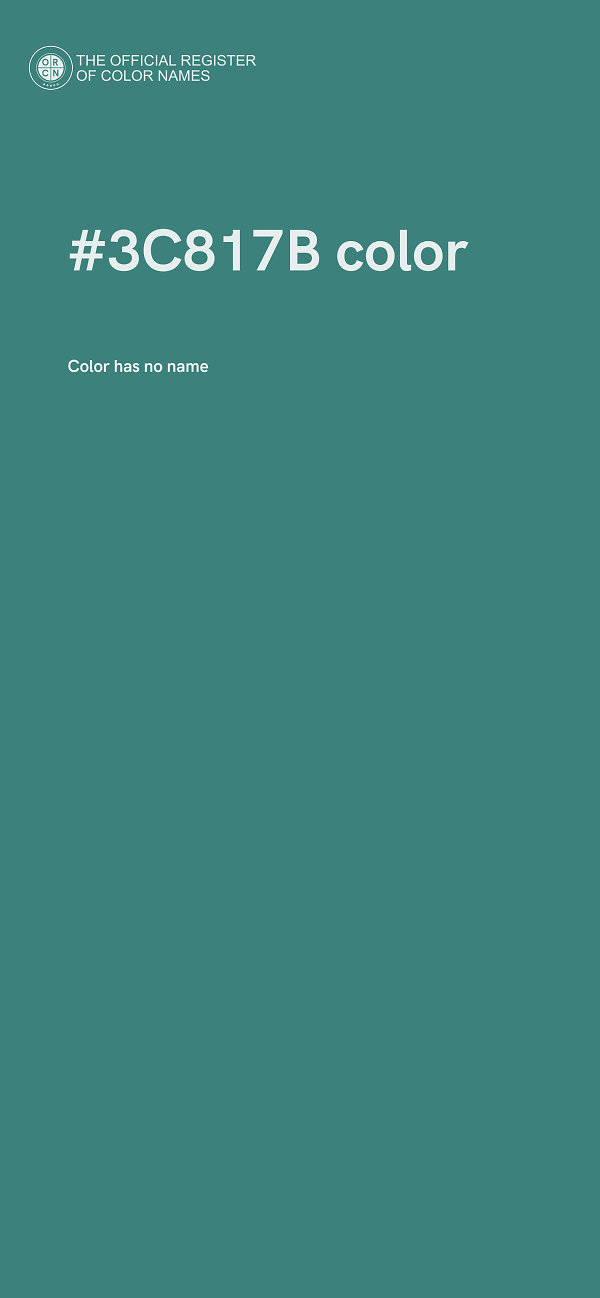 #3C817B color image