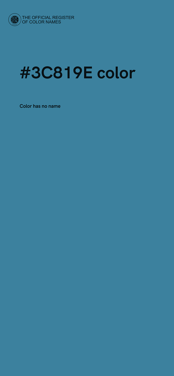 #3C819E color image