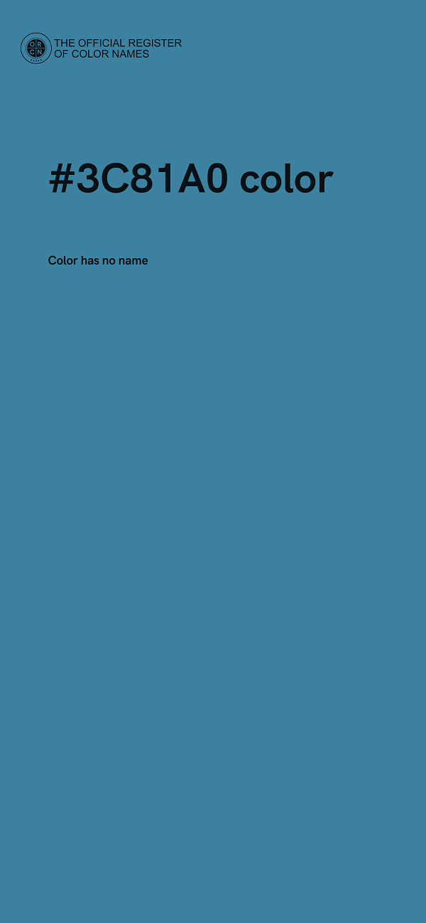 #3C81A0 color image