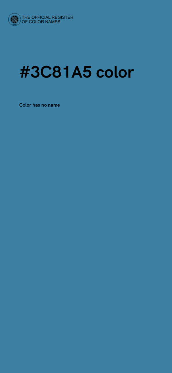 #3C81A5 color image