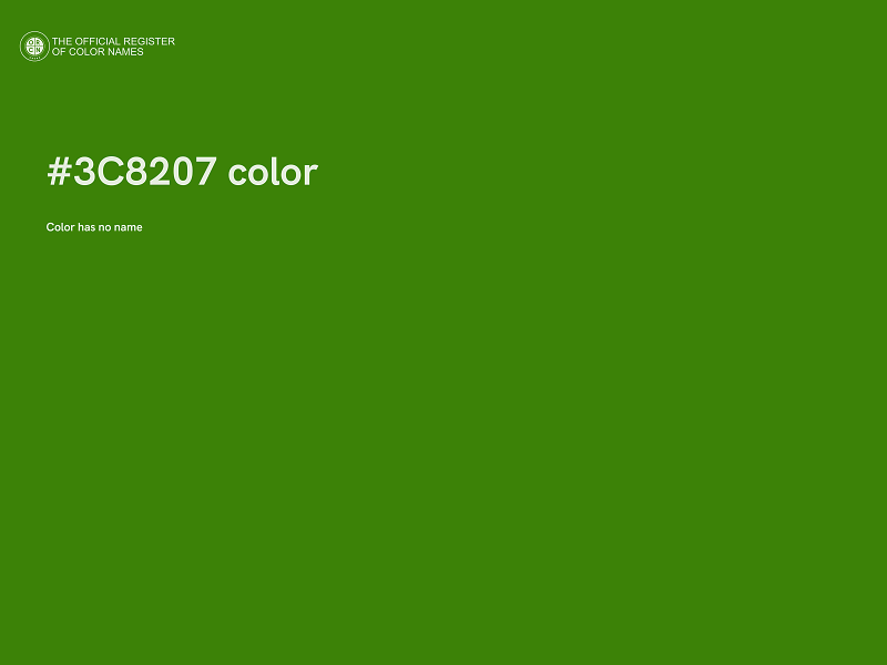 #3C8207 color image