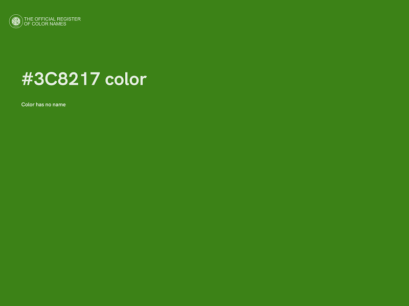 #3C8217 color image