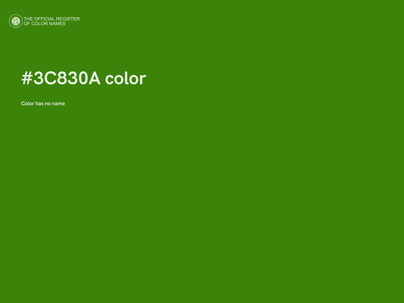 #3C830A color image