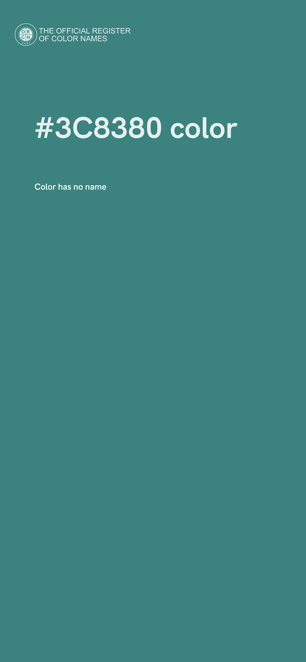 #3C8380 color image