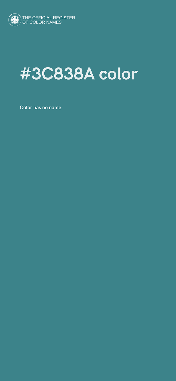 #3C838A color image