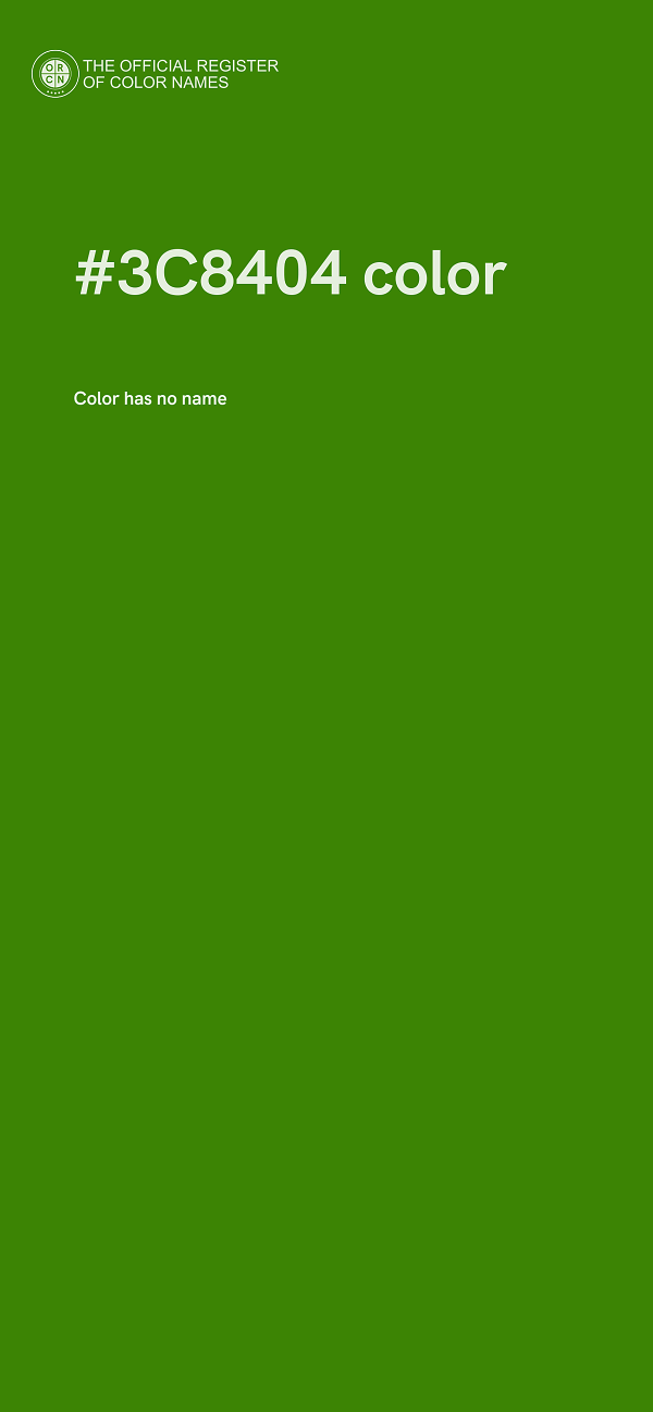 #3C8404 color image