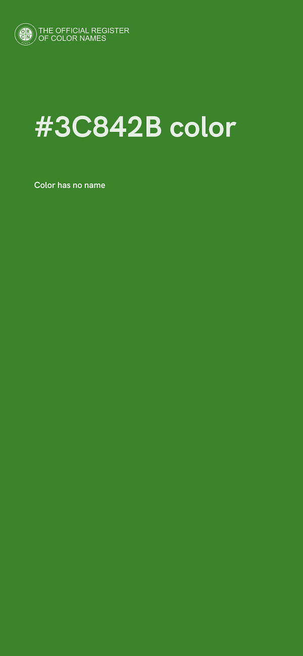 #3C842B color image