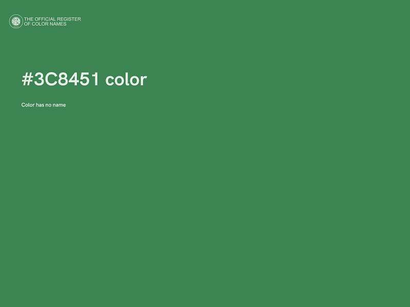 #3C8451 color image