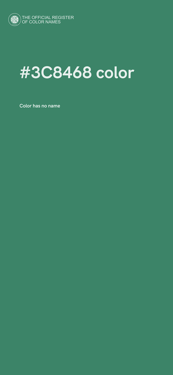 #3C8468 color image
