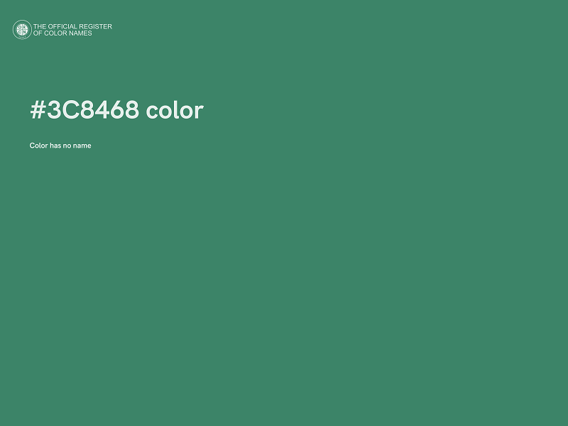 #3C8468 color image
