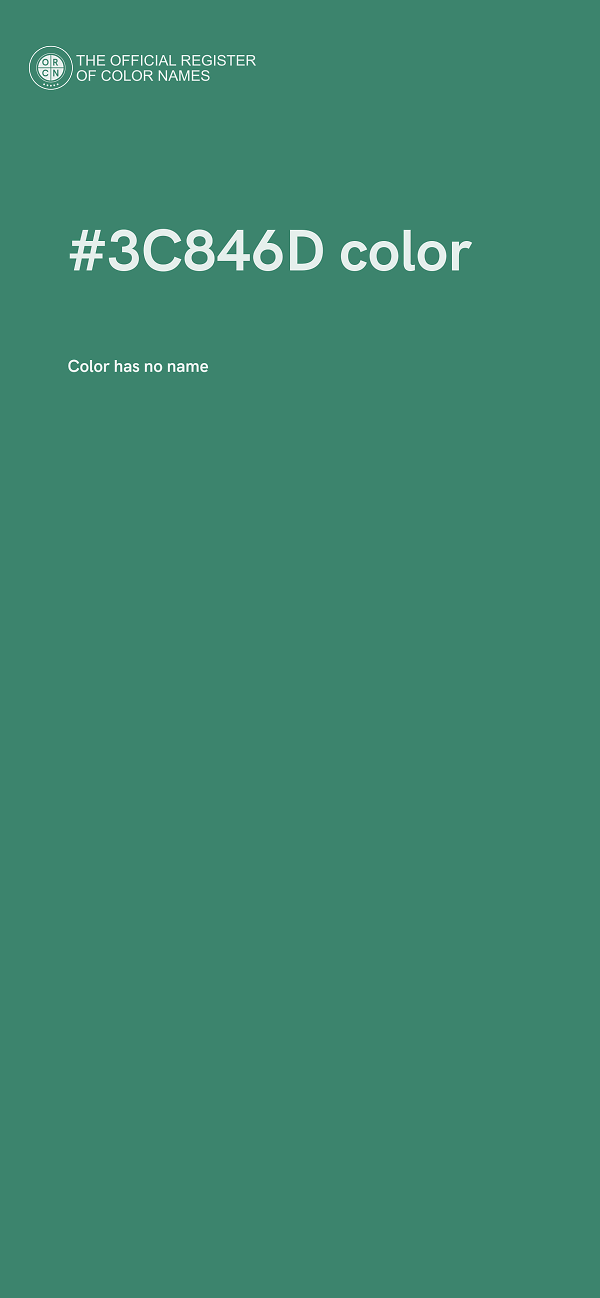 #3C846D color image