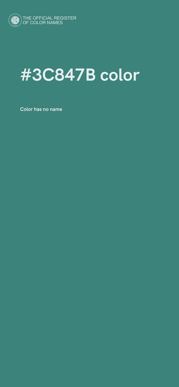 #3C847B color image