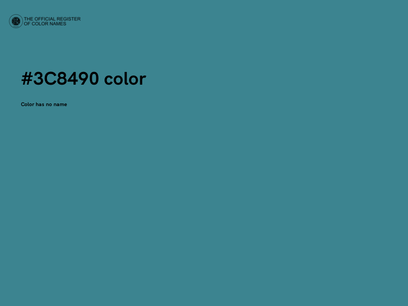 #3C8490 color image