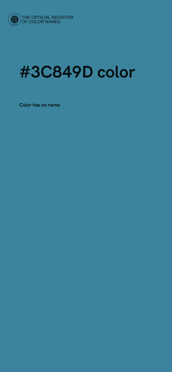 #3C849D color image