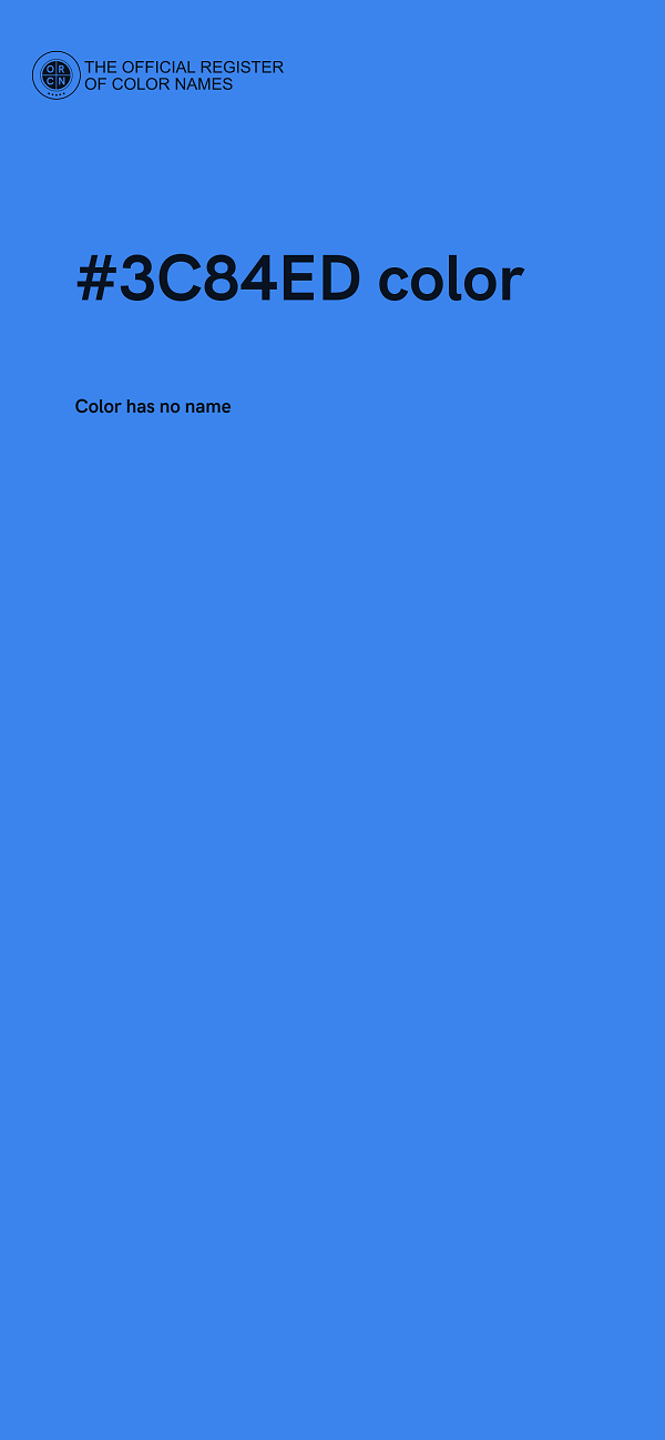 #3C84ED color image