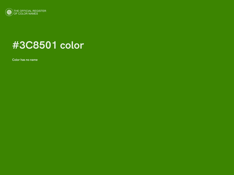 #3C8501 color image