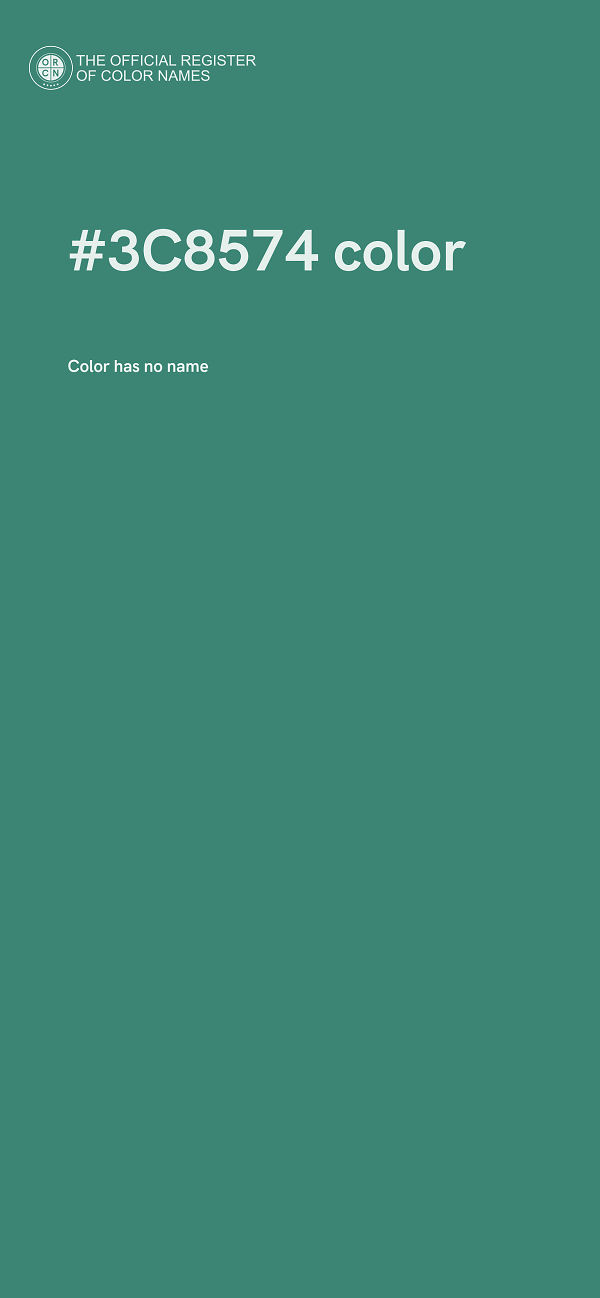 #3C8574 color image
