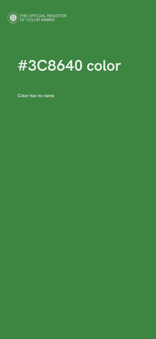 #3C8640 color image