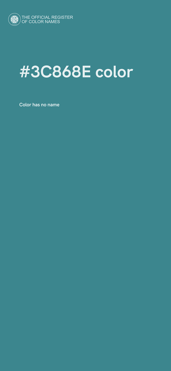 #3C868E color image