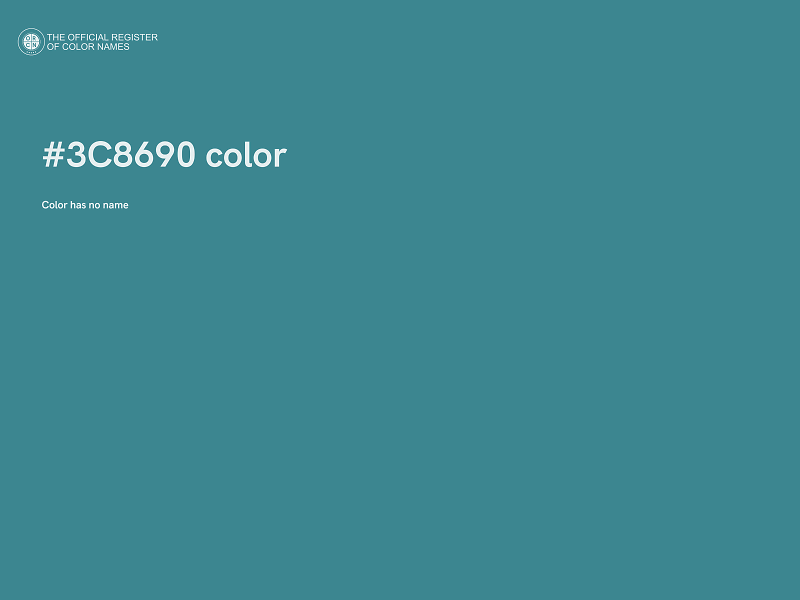 #3C8690 color image