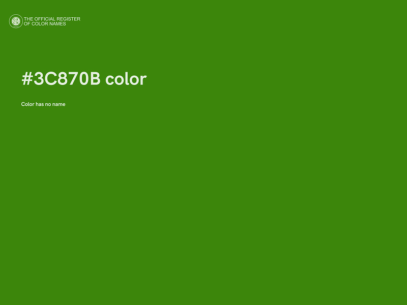#3C870B color image