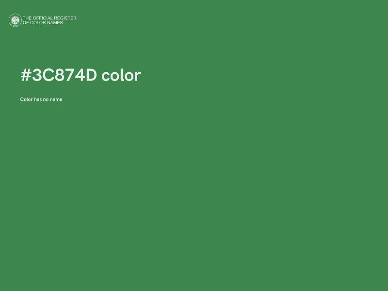 #3C874D color image