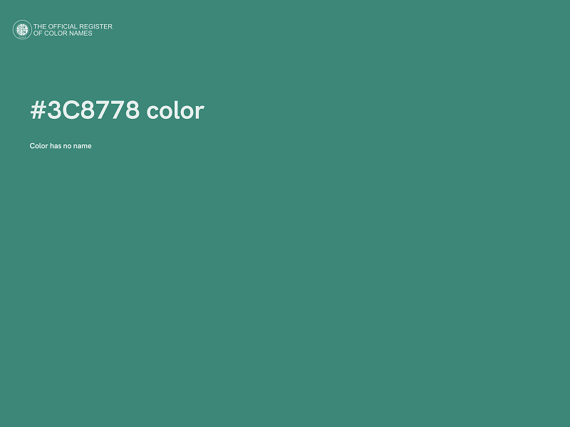 #3C8778 color image