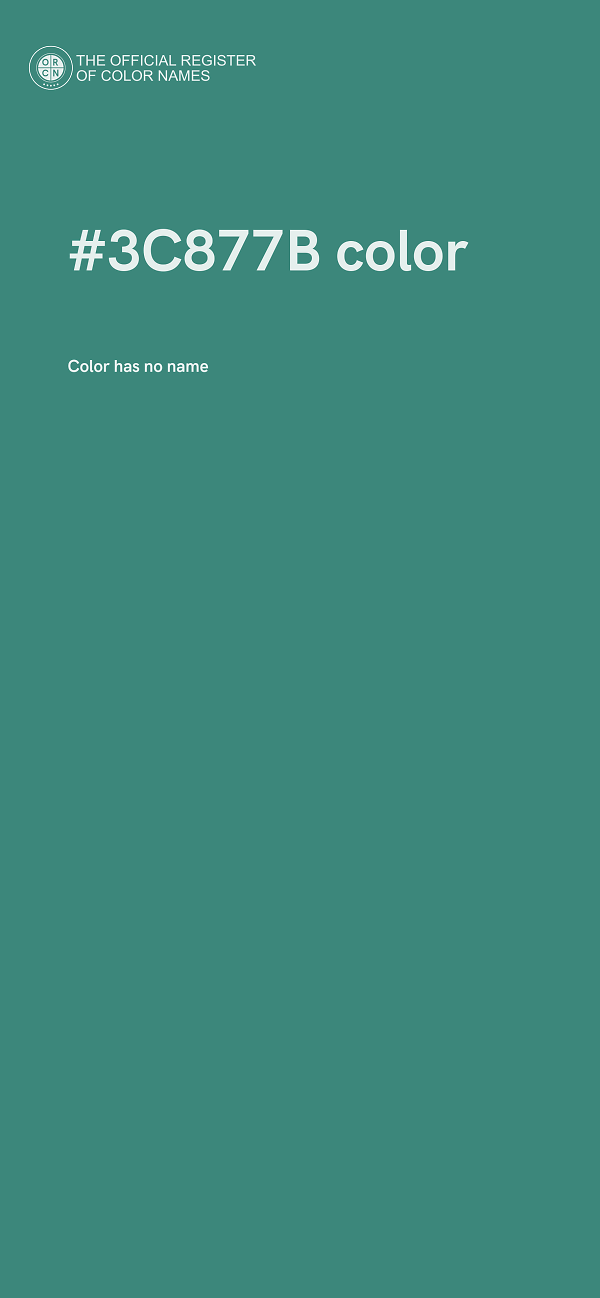 #3C877B color image