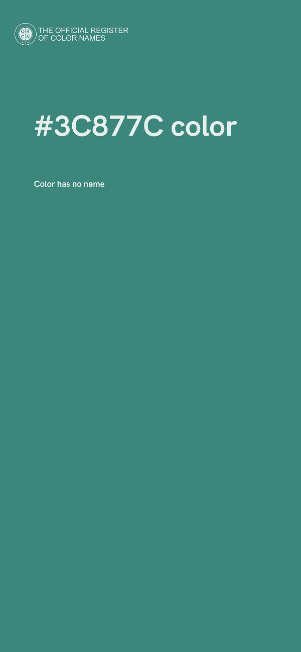 #3C877C color image