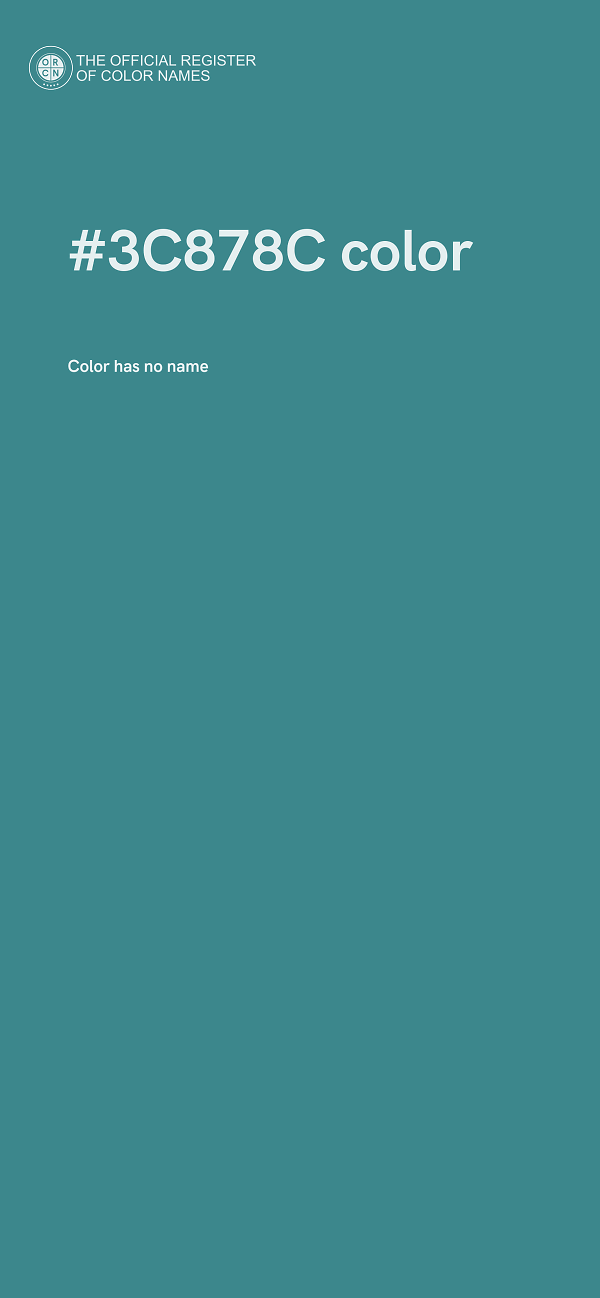 #3C878C color image