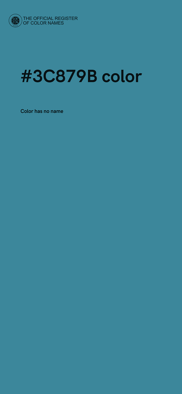 #3C879B color image