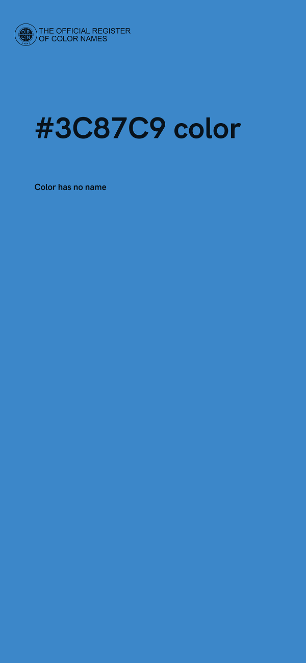 #3C87C9 color image