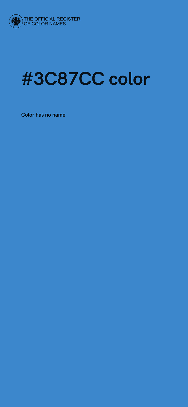 #3C87CC color image