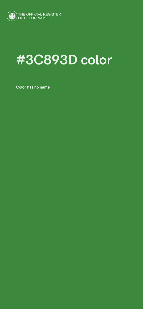 #3C893D color image