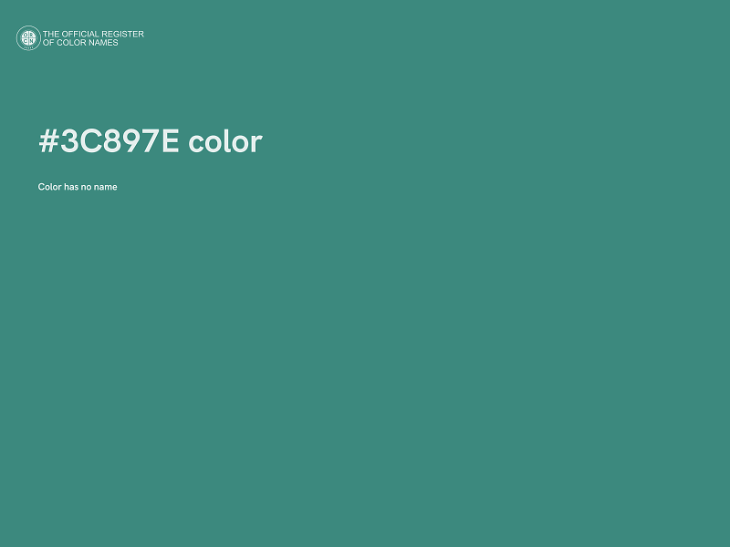 #3C897E color image