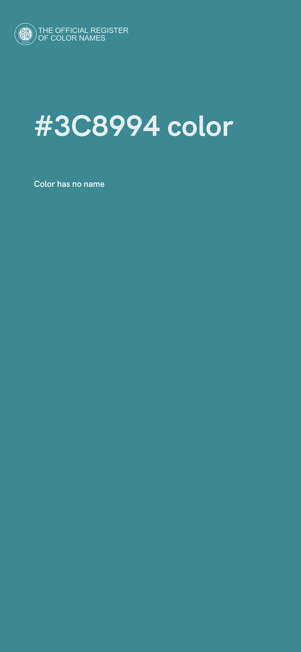 #3C8994 color image