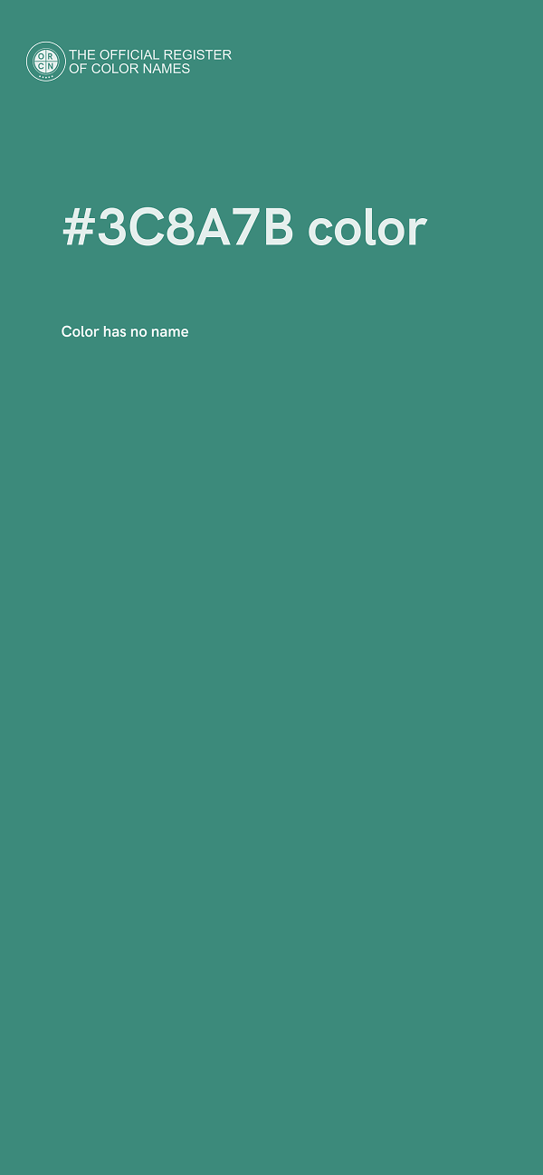 #3C8A7B color image