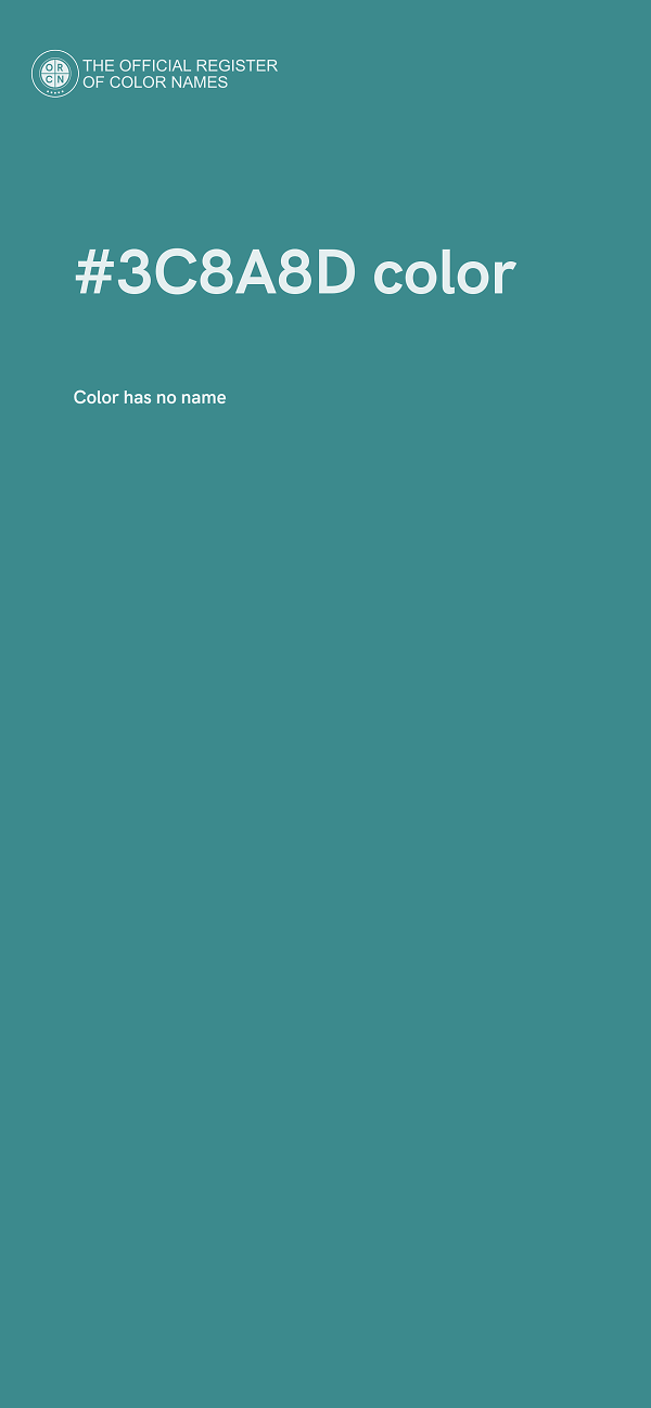 #3C8A8D color image