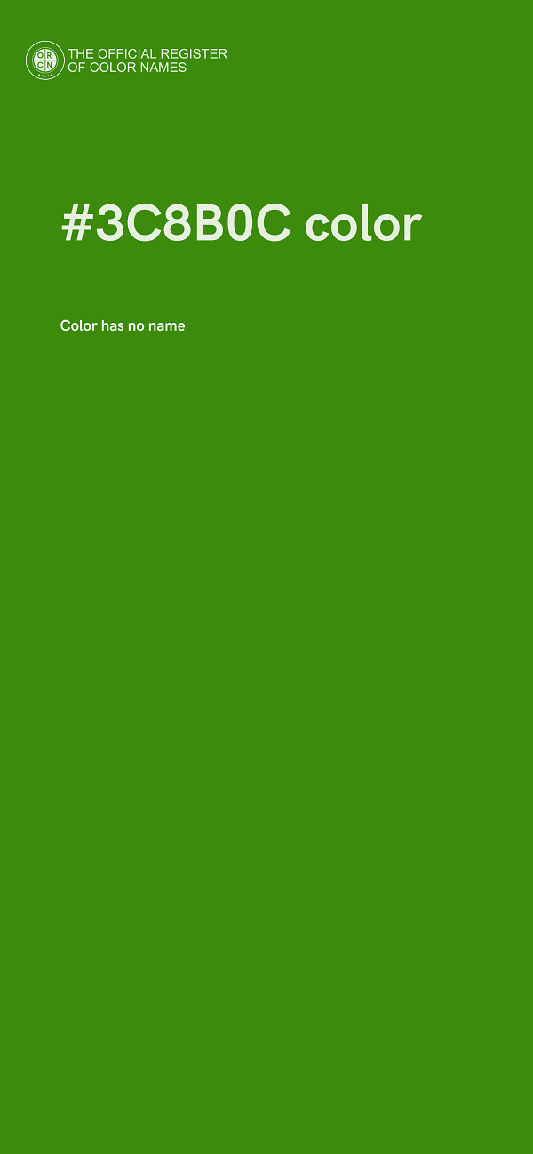 #3C8B0C color image
