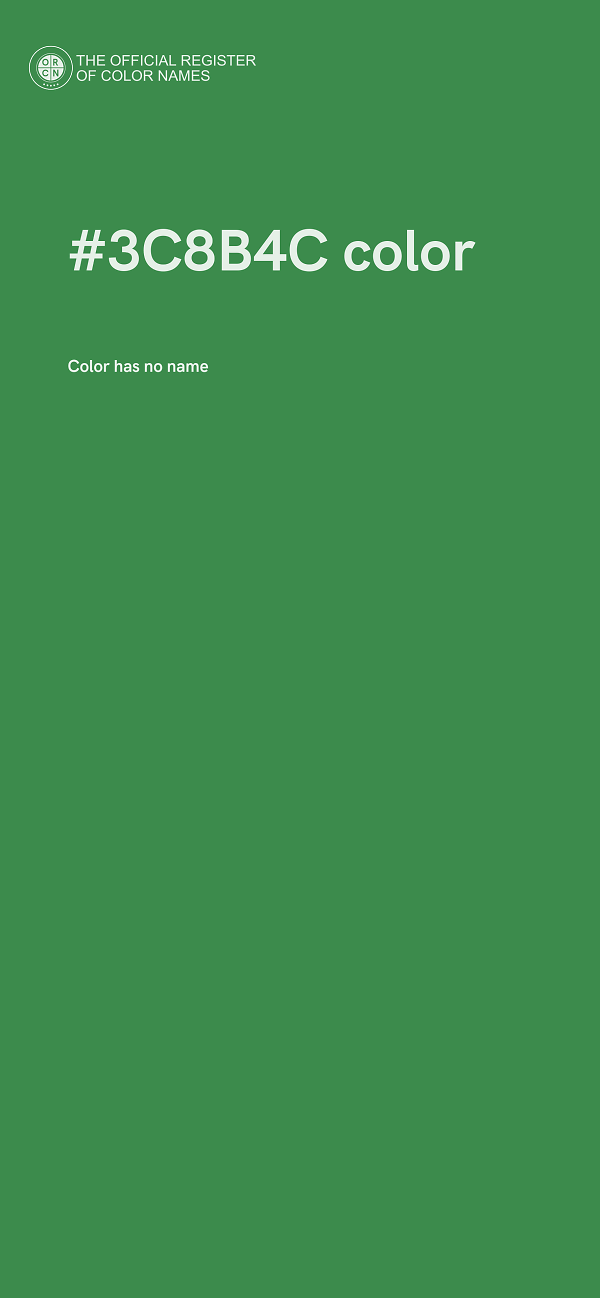 #3C8B4C color image