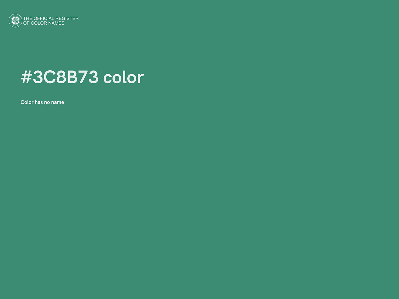 #3C8B73 color image