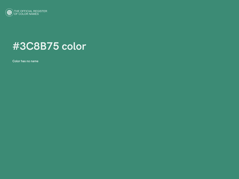#3C8B75 color image