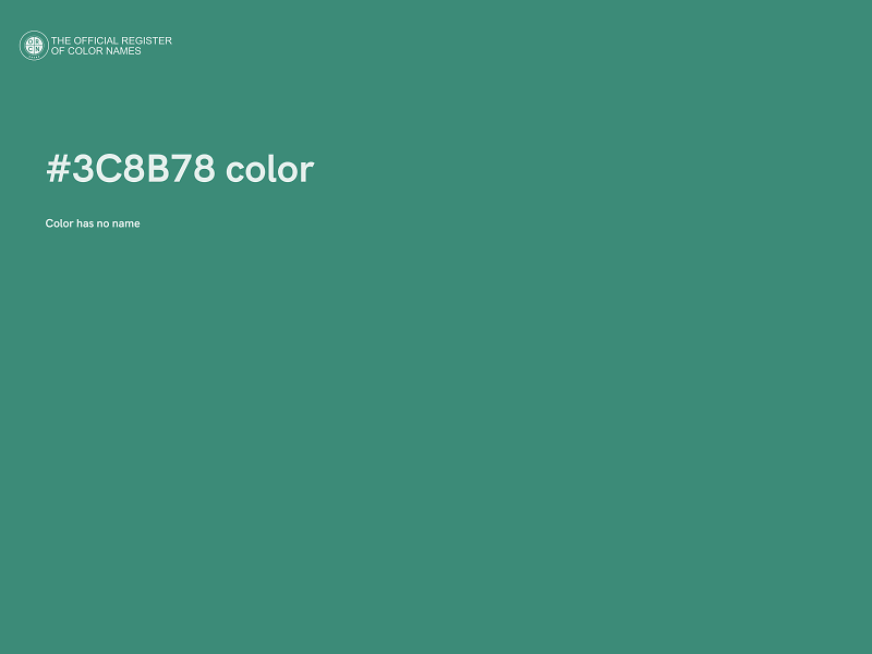 #3C8B78 color image