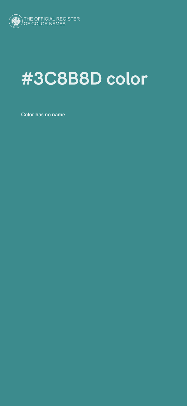 #3C8B8D color image