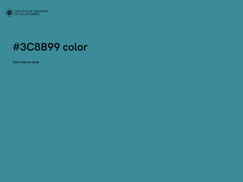 #3C8B99 color image