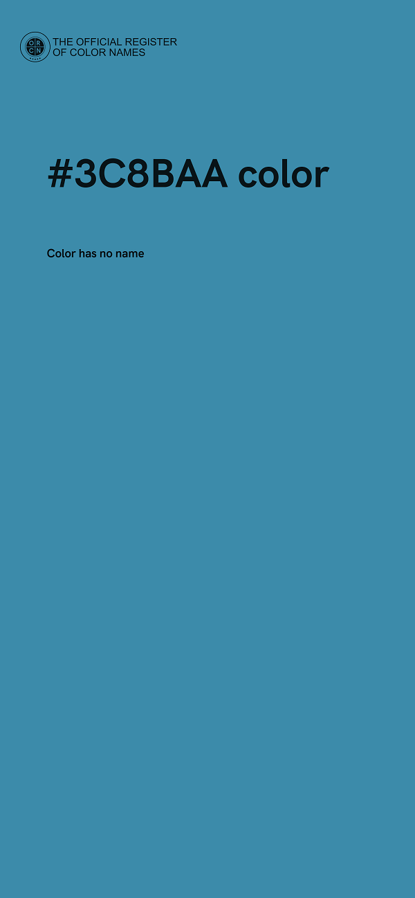 #3C8BAA color image