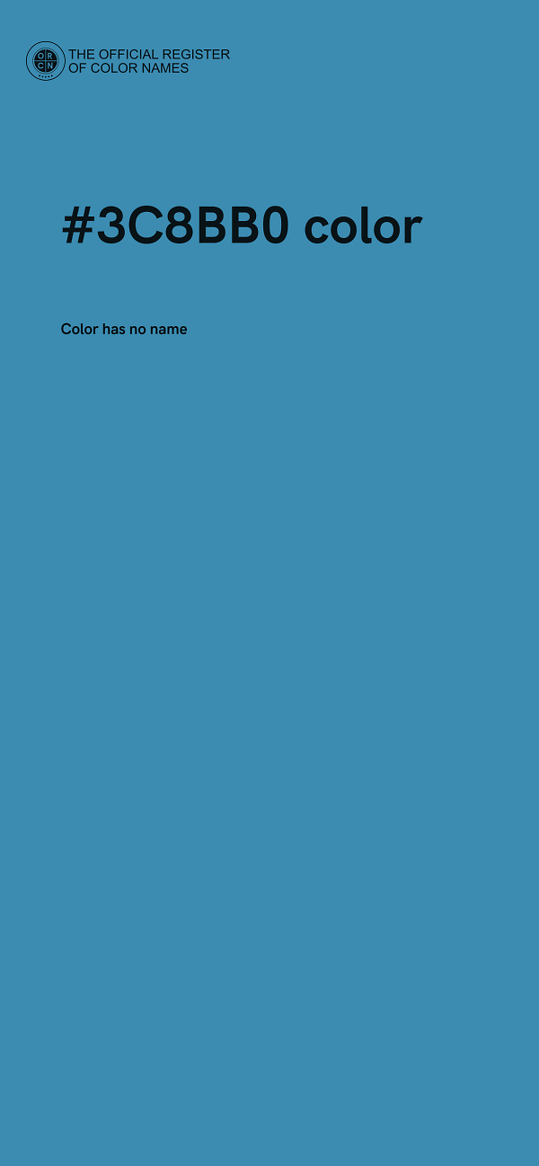 #3C8BB0 color image