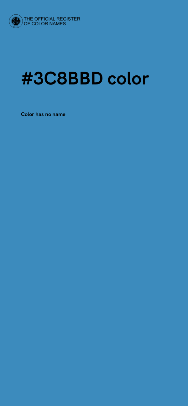 #3C8BBD color image
